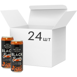 Упаковка слабоалкогольного напою Riga Black Balsam Spritz Cocktail 5% 0.33 л x 24 шт (4750021009853) ТОП в Полтаві