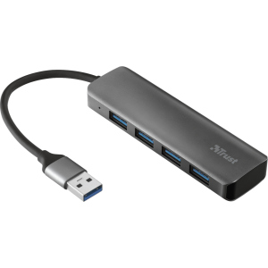 USB-хаб Trust Halyx 4-Port USB-A 3.2 Aluminium (TR23327) в Полтаві