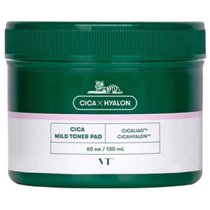 Успокаивающие пэды VT Cosmetics Cica Mild Toner Pad с центеллой 60 шт (8809695670640) рейтинг