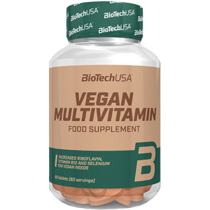 Вітаміни та мінерали Biotech Vegan Multivitamin 60 таблеток (5999076239337) ТОП в Полтаві