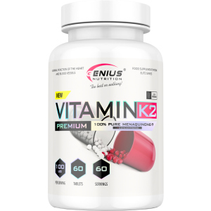 Вітаміни Genius Nutrition Vitamin K2 60 таблеток (7354578268755) рейтинг