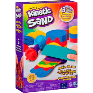 Набір для дитячої творчості Kinetic Sand Райдужний мікс 3 кольори 383 г (71474) (7300006628394) надійний