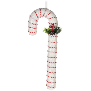 Елочная игрушка Christmas Decoration Конфеты 110х55х330 мм Белая (CAA130020_белый) лучшая модель в Полтаве