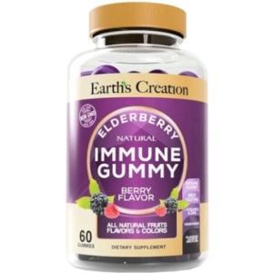 Вітаміни Earths Creation Immune Gummy Elderberry 60 таблеток (608786005198) краща модель в Полтаві