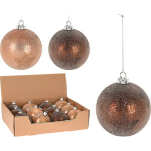 Набір ялинкових куль Christmas Decoration 8 см 12 шт (ABJ432770)