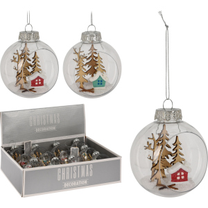 Набор елочных шаров Christmas Decoration 8 см 12 шт (CAA126890) в Полтаве