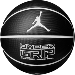 М'яч баскетбольний Nike Jordan Hyper Grip 4P Size 7 Black/White/White/White (J.000.1844.092.07) краща модель в Полтаві