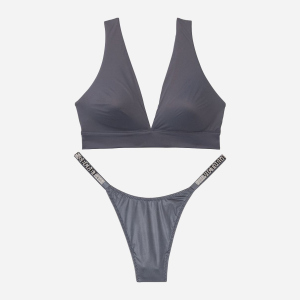 Комплект Victoria's Secret 761158186 M Серый (1159756404)