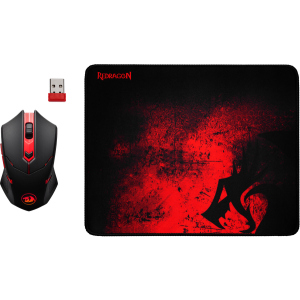 Комплект Ігровий Redragon M601WL-BA Black-Red (78227) краща модель в Полтаві