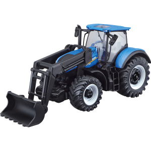 Модель серии Bburago Farm Трактор New Holland T7.315 с фронтальным погрузчиком, синий 1:32 (4893993316328) ТОП в Полтаве