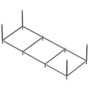 Каркас для ванни AM.PM Spirit 180х80 (W72A-180-080W-R2) краща модель в Полтаві