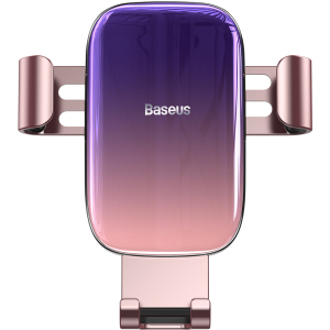 Автодержатель Baseus Glaze Gravity Car Mount Pink SUYL-LG04 надежный