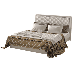 Ліжко Aqua Rodos Кристал 180 х 200 см Бежевий (АР000031945) краща модель в Полтаві
