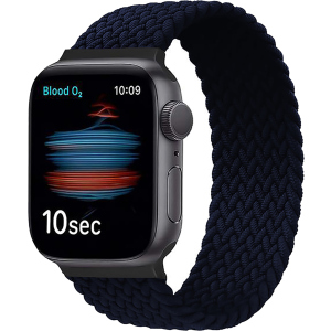 Ремінець Promate Fusion-40L для Apple Watch 38-40 мм 1/2/3/4/5/6/7/SE Charcoal (fusion-40l.charcoal) в Полтаві