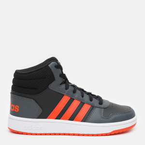 Кеди дитячі Adidas Hoops Mid 2.0 K GZ7768 35 Cblack/Solred/Gresix (4064049104453) в Полтаві