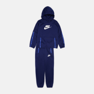 Спортивний костюм дитячий Nike U NSW Tracksuit Poly Pack Hook DD8552-492 158-164 см XL Синій (0195238050795)