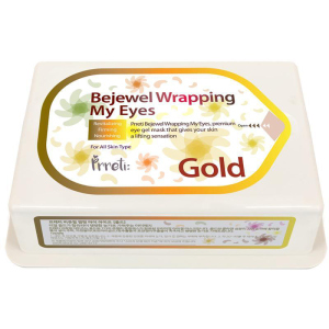 Гідрогелеві патчі для очей Prreti Bejewel Wrapping My Eyes Gold із золотом 60 шт (8809541194450) ТОП в Полтаві