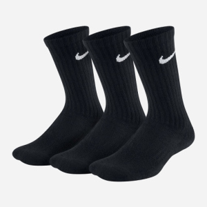 Набір шкарпеток Nike Y Nk Evry Cush Crew 3Pr SX6842-010 M (38-42) 3 пари Чорний (685068338014)