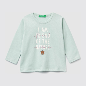 Футболка с длинными рукавами United Colors of Benetton 3ATNC14TM.P-37R 90 см (8033379762073) лучшая модель в Полтаве