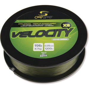 Лісочка Carp Spirit Velocity XS Xtra Strong 1200 м 0.30 мм 7 г 15.5 LB LO-Vis Green (ACS470036)