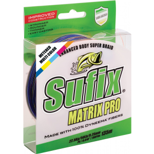 Шнур Sufix Matrix Pro 250 м 0.12 мм 8.1 кг PE0.6 18 LB Multi (DS1CB0148uDC2P)