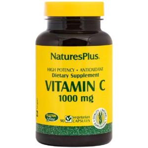 Вітамін C, Vitamin C, 1000 мг, Nature's Plus, 90 вегетаріанських капсул (097467023123) ТОП в Полтаві