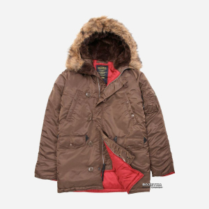 купити Парку Alpha Industries Slim Fit N-3B Parka 2XL Brown/Red