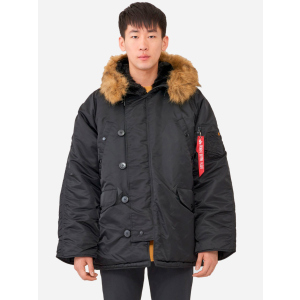 Парку Alpha Industries MJN31000C1 N-3B Parka S Black (640631439611) краща модель в Полтаві