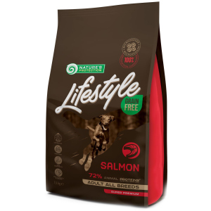 Сухий беззерновий корм для собак Nature's Protection Lifestyle Grain Free Salmon Adult All Breeds 1.5 кг (NPLS45677) (4771317456779) ТОП в Полтаві