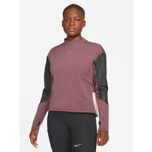 Спортивная кофта Nike W Nk Df Run Dvn Crew DD5263-646 M Темно-бордовая с черным (195238030247) в Полтаве