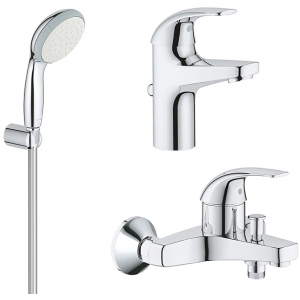 Набір змішувачів GROHE Start Curve 126746 (23805000+23768000+26198000) краща модель в Полтаві