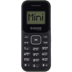 Мобильный телефон Sigma mobile X-style 14 Mini Black-Green надежный