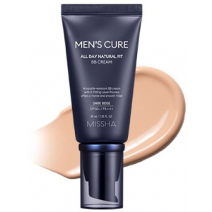 ВВ крем чоловічий натуральний Missha Mens Cure Fit SPF50+/PA++++ Dark Beige 40 мл (8809643532686) в Полтаві