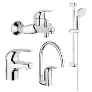 Набір змішувачів Grohe Euroeco 123242K