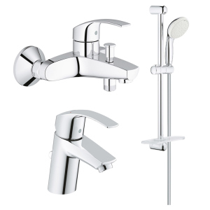 Набор смесителей Grohe Eurosmart S-Size 123238S лучшая модель в Полтаве