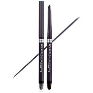 Водостойкий автоматический гелевый карандаш для век L'Oreal Paris Infaillible Grip Liner Toupe Grey серый 1 г (3600524026653) лучшая модель в Полтаве