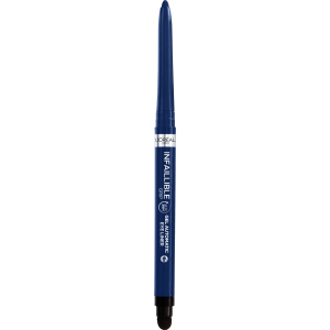 Водостойкий автоматический гелевый карандаш для век L'Oreal Paris Infaillible Grip Liner Blue Jersey темно-синий 1 г (3600524026677) ТОП в Полтаве