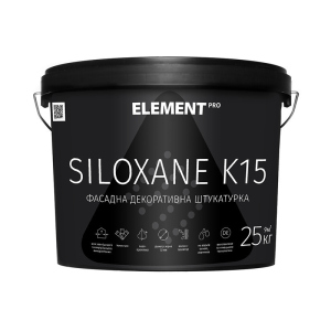 Фасадна штукатурка ELEMENT PRO SILOXANE K15 25 кг Прозора краща модель в Полтаві