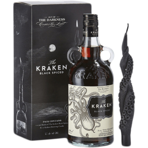 Ромовой напиток Kraken Black Spiced 0.7 л 40% + свеча (3784728478323) лучшая модель в Полтаве