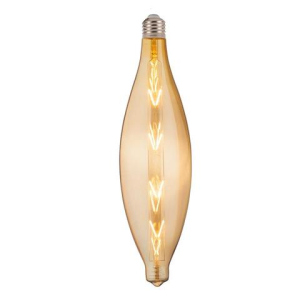 Лампа винтажная светодиодная филаментная (ретро) Horoz Electric Filament led ELLIPTIC-XL 8W E27 2200К Янтар лучшая модель в Полтаве