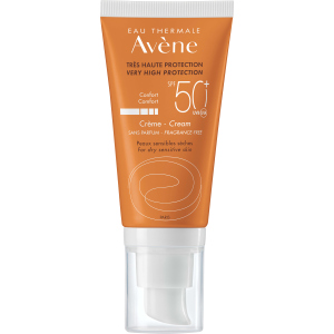 Сонцезахисний крем Avene SPF 50+ для сухої та чутливої ​​шкіри 50 мл (3282770098938)