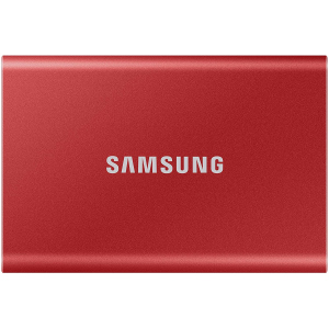 Samsung Portable SSD T7 500GB USB 3.2 Type-C (MU-PC500R/WW) зовнішній червоний ТОП в Полтаві