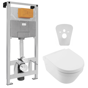 Инсталляция VOLLE Master Neo 201010 + унитаз VILLEROY & BOCH Architectura New DirectFlush 4694HR01 с сиденьем Soft Close дюропласт ТОП в Полтаве