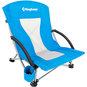 Крісло розкладне KingCamp Beach Chair (KC3841) Синє (KC3841 BLUE) ТОП в Полтаві