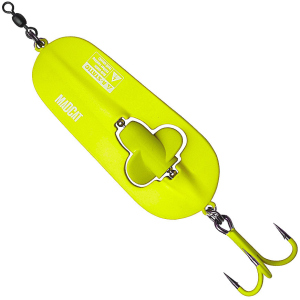 Блесна DAM Madcat A-Static Rattlin Spoon 110 г тройник № 3/0 Fluo Yellow UV (66121) в Полтаве