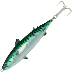 Блешня DAM Salt-X Mackerel Pilks 100 г 11 см трійник № 1/0 Green Glow UV (69489) краща модель в Полтаві