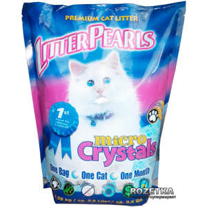 хороша модель Наповнювач для котячого туалету Litter Pearls Micro Crystals Кварцовий поглинаючий 1.59 кг (3.6 л) (633843106044)