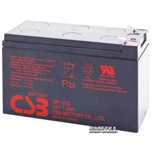 Акумуляторна батарея CSB 12V 7.2Ah (GP1272F2/GP1272) краща модель в Полтаві