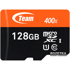 Team MicroSDXC 128GB Class 10 UHS-I + SD adapter ТОП в Полтаве