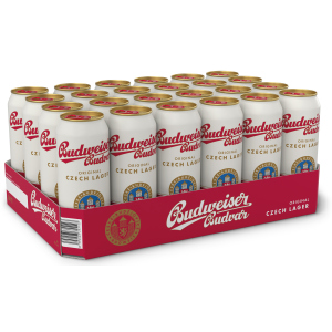 Упаковка пива Budweiser Budvar світле фільтроване 5% 0.5 л x 24 шт (8594403352122) рейтинг